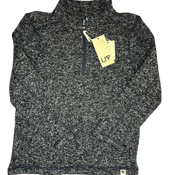 Liv Outdoor Other - Boys Liv Outdoor Insulating Sweater Fleece, Gray, 1/4 Zip, NWT, Small 7/8, Warm